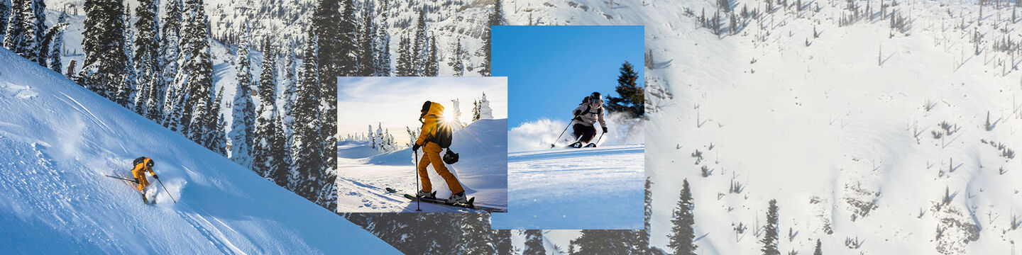 Skiers riding Nordica skis
