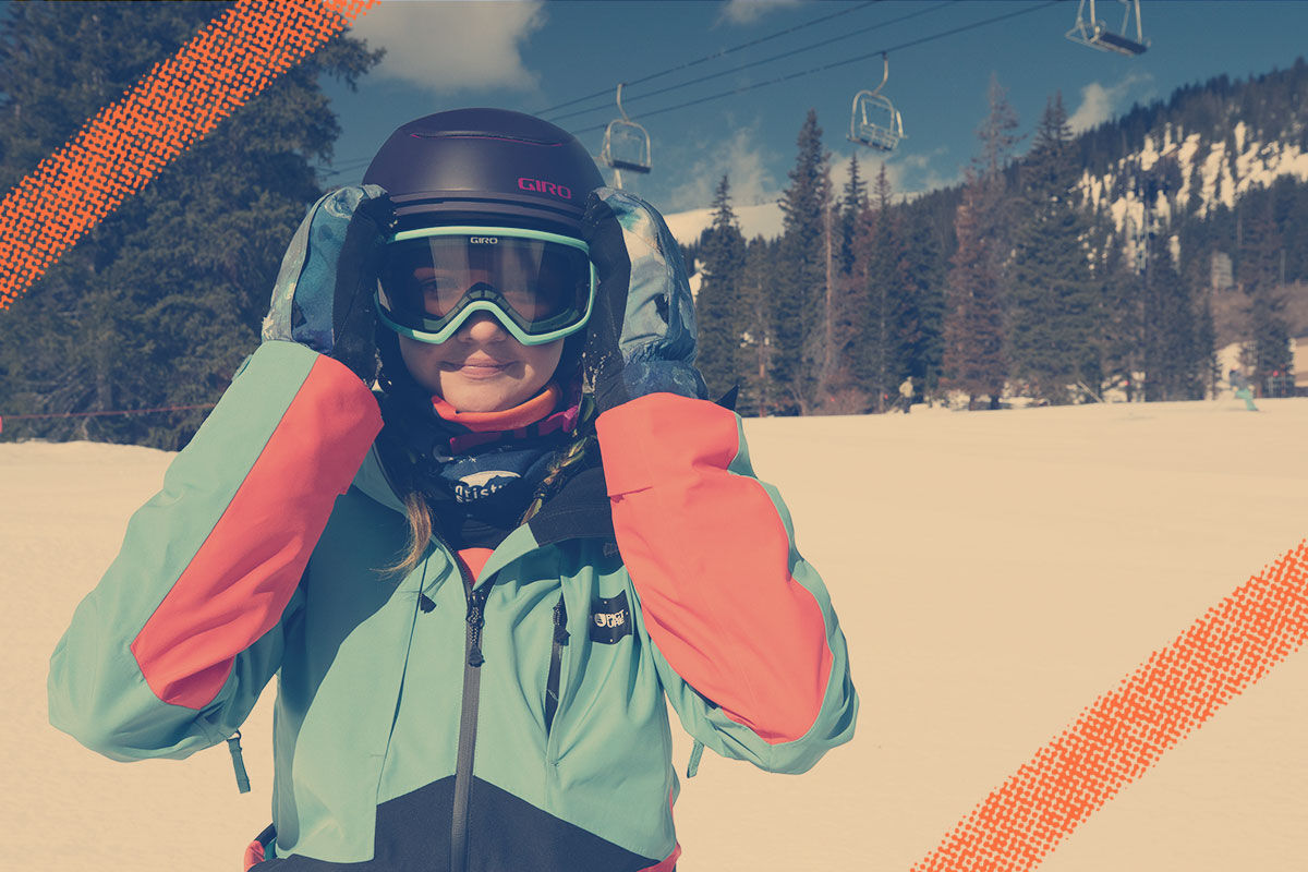 woman in ski gear
