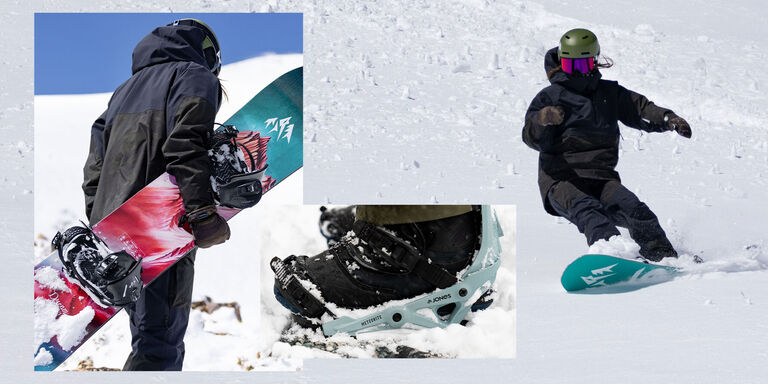 Jones snowboard and bindings