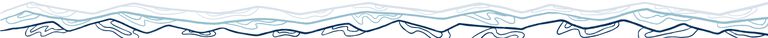 Illustrated mountain graphic with 3 colors of blue