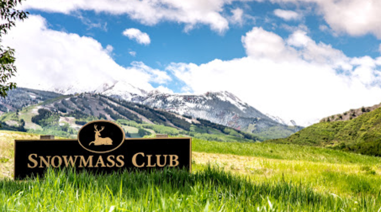 snowmass club sign 