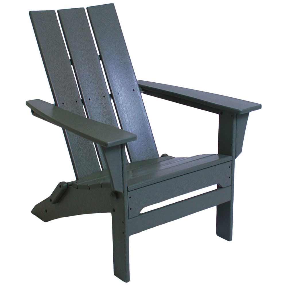 Grey Recycled Plastic Adirondack Chair