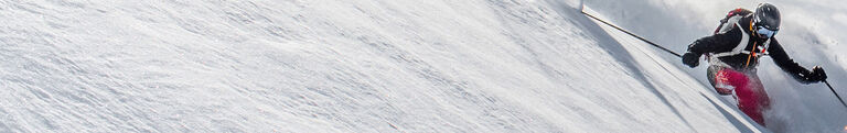 Skier in deep powder