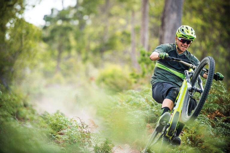 Mountain Biking Wheelie
