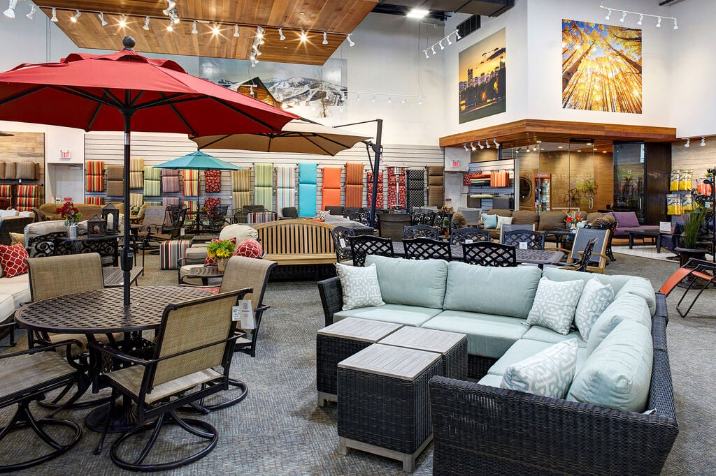 Christy Sports patio furniture showroom