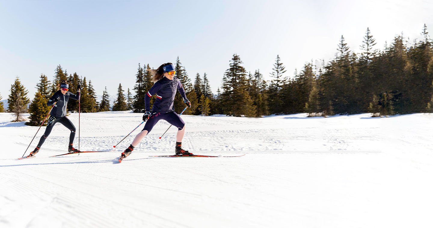 Girls nordic skiing