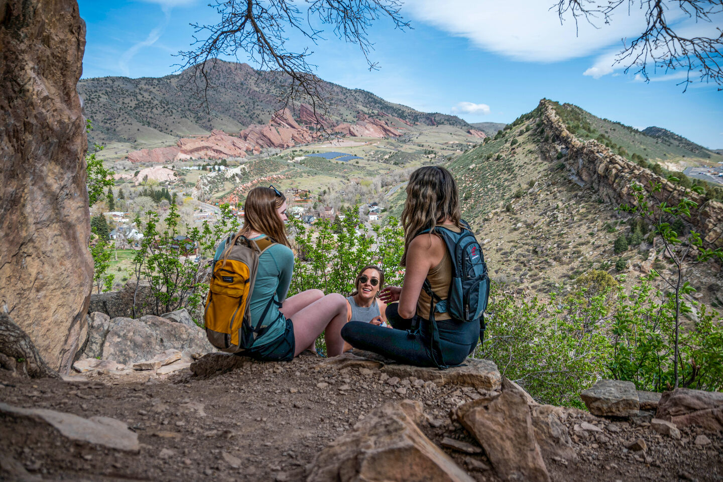hikers looking at a view