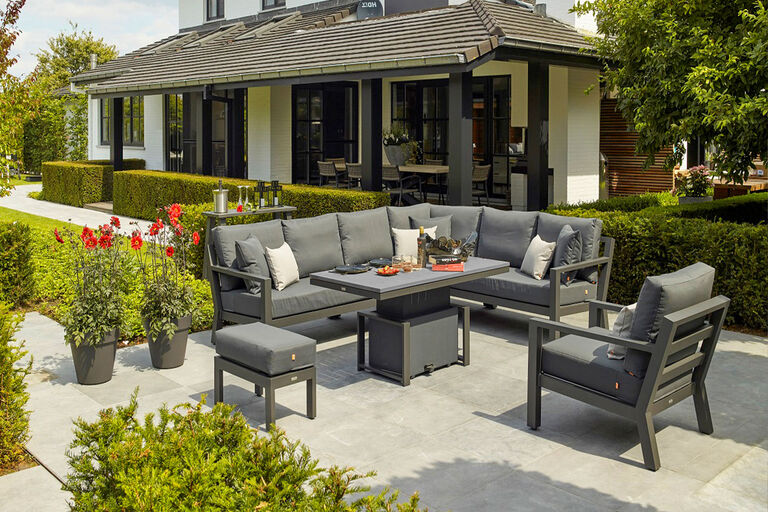 Timber by Life lounge furniture collection with outdoor cushions