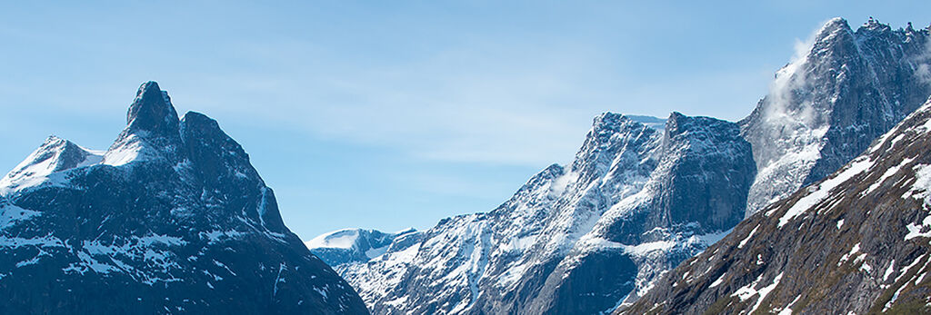 snowy peaks in the French Alps