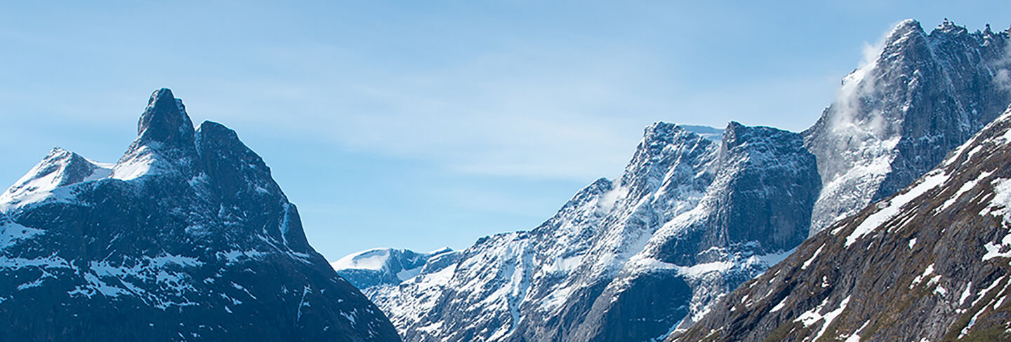 snowy peaks in the French Alps