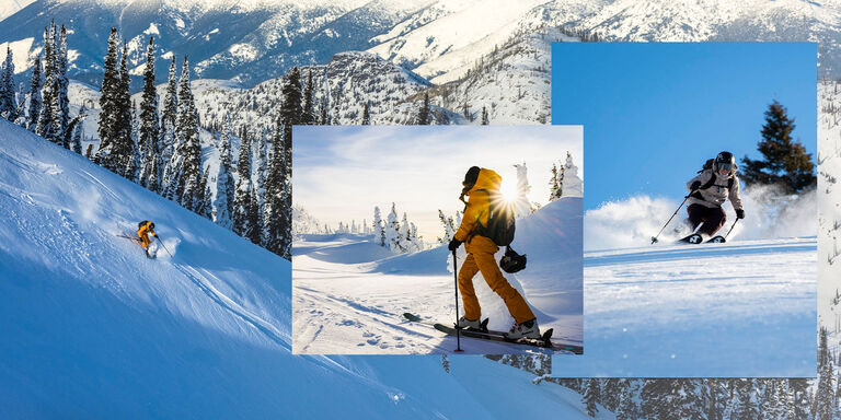 Skiers riding Nordica skis