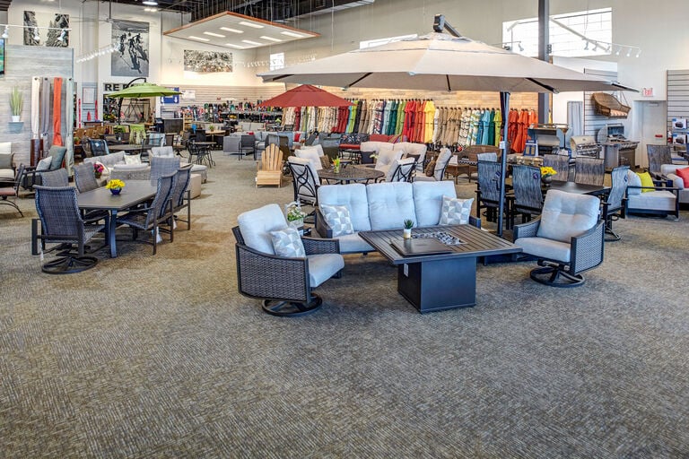 Christy Sports patio furniture showroom in Park Meadows