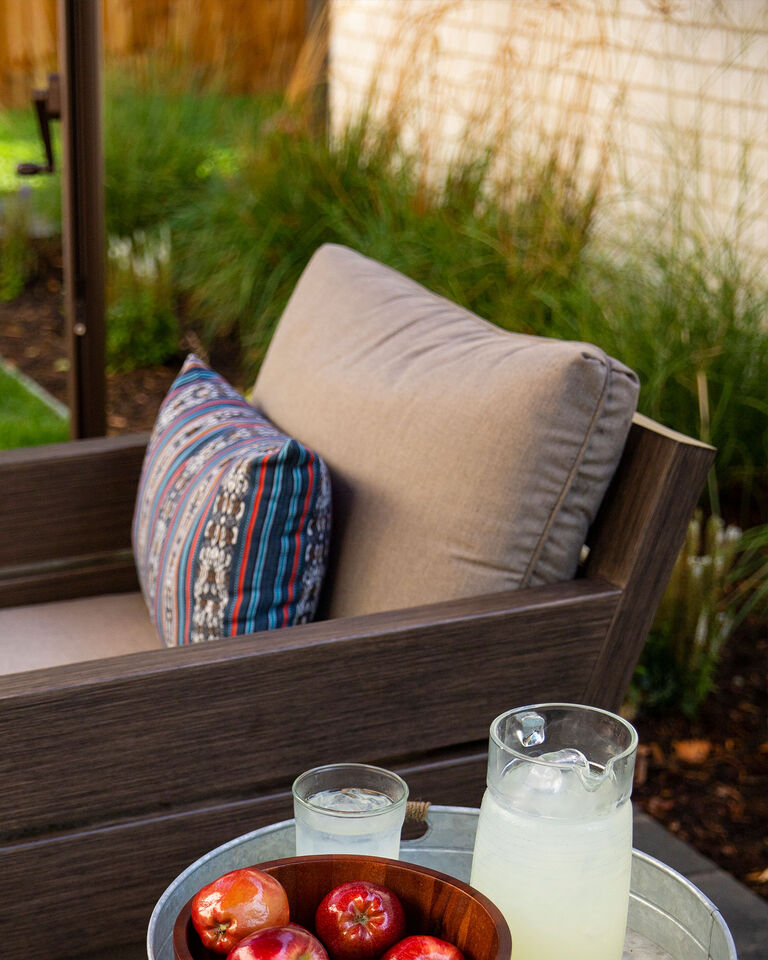 Durable outdoor cushions & pillows with Sunbrella fabric