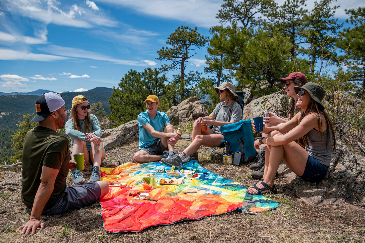 friends enjoying a picnic