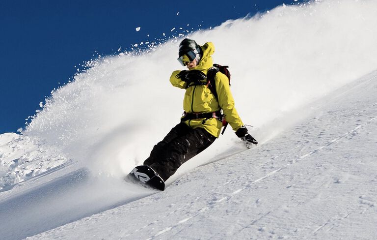 k2 splitboard slaying the pow