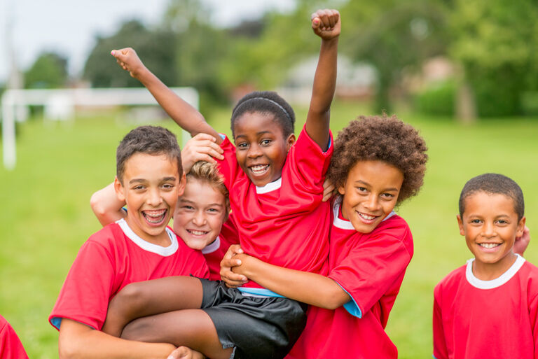 Group of kids playing