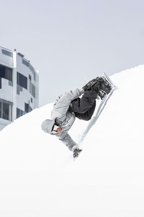 riding down the wall