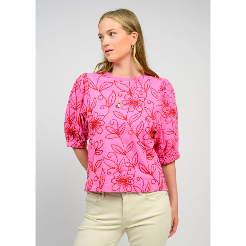 Ivy Jane Floral Vines Knit Top image number 0
