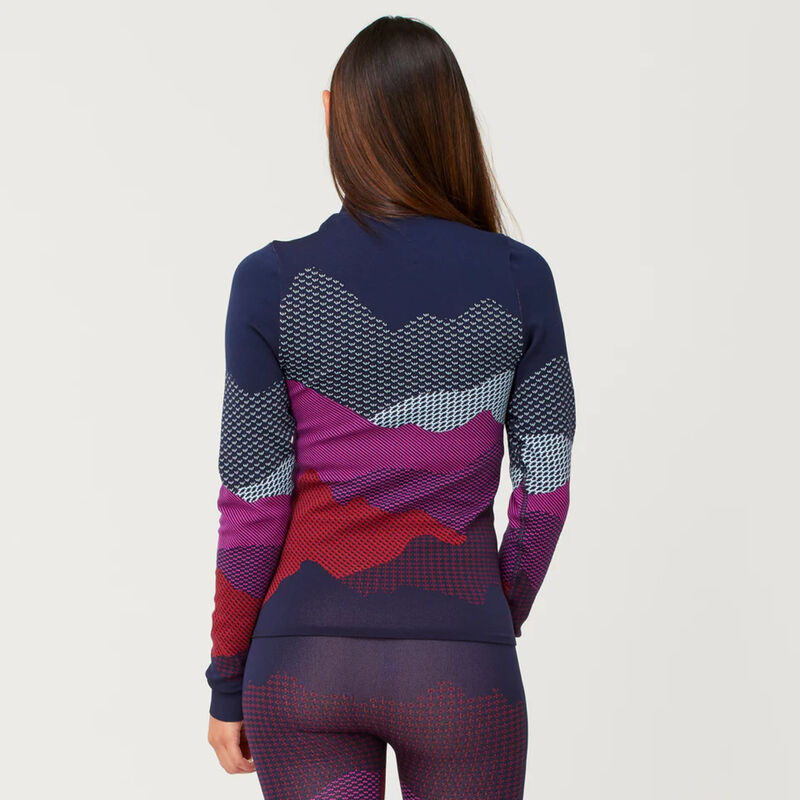 Krimson Klover Karine Seamless Zip Neck Top Womens image number 1