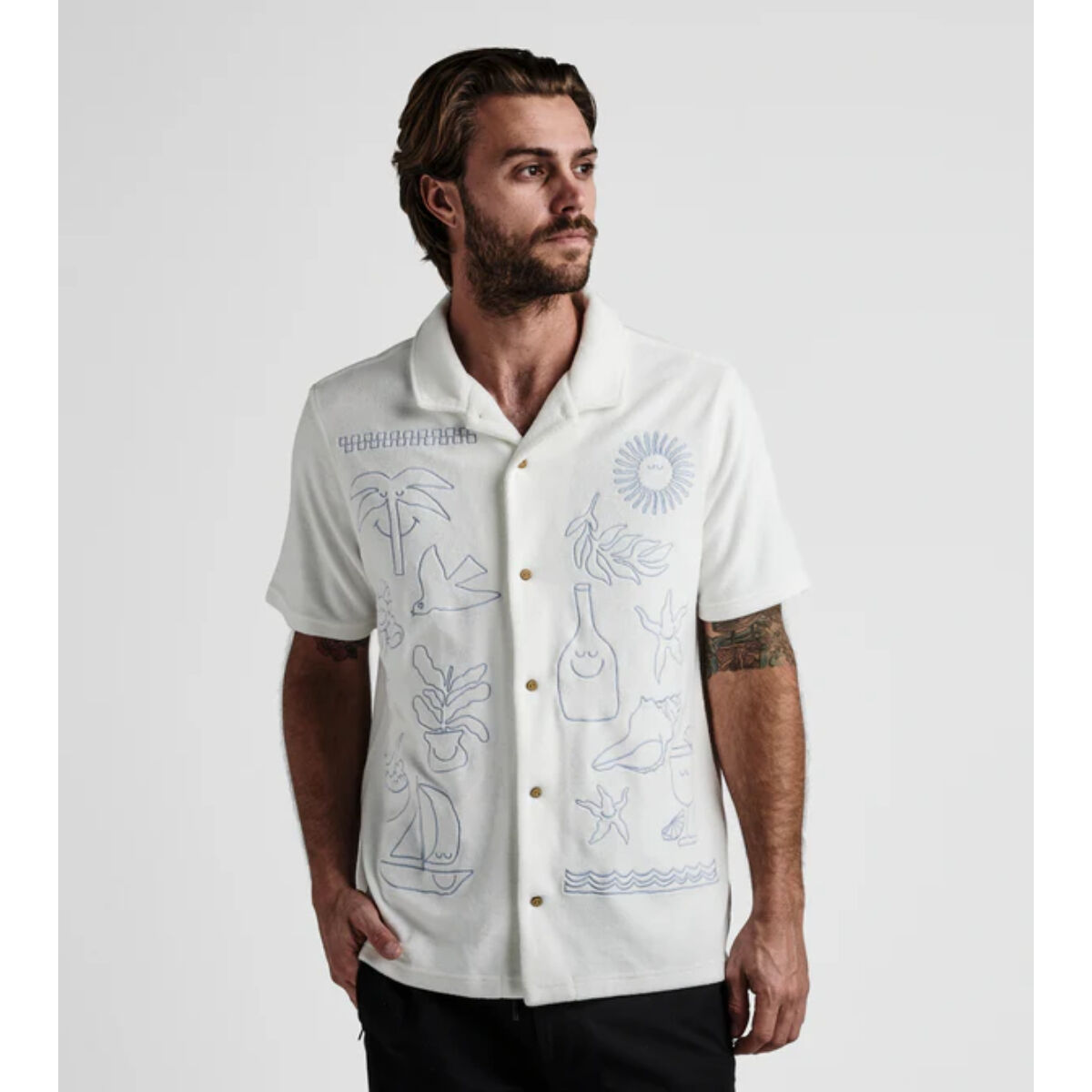 Roark Gonzo Camp Collar Shirt Mens | Christy Sports