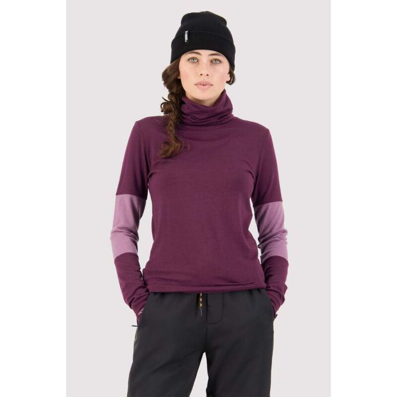 Mons Royale Cornice Rollover LS Womens image number 0