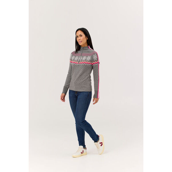 Krimson Klover Snowhut Zip Neck Sweater Womens