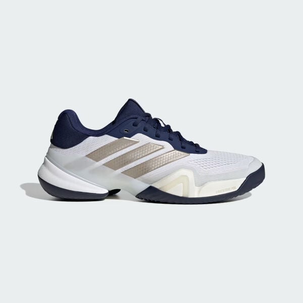 Adidas Barricade 14 Tennis Shoes Mens - White/Dark Blue