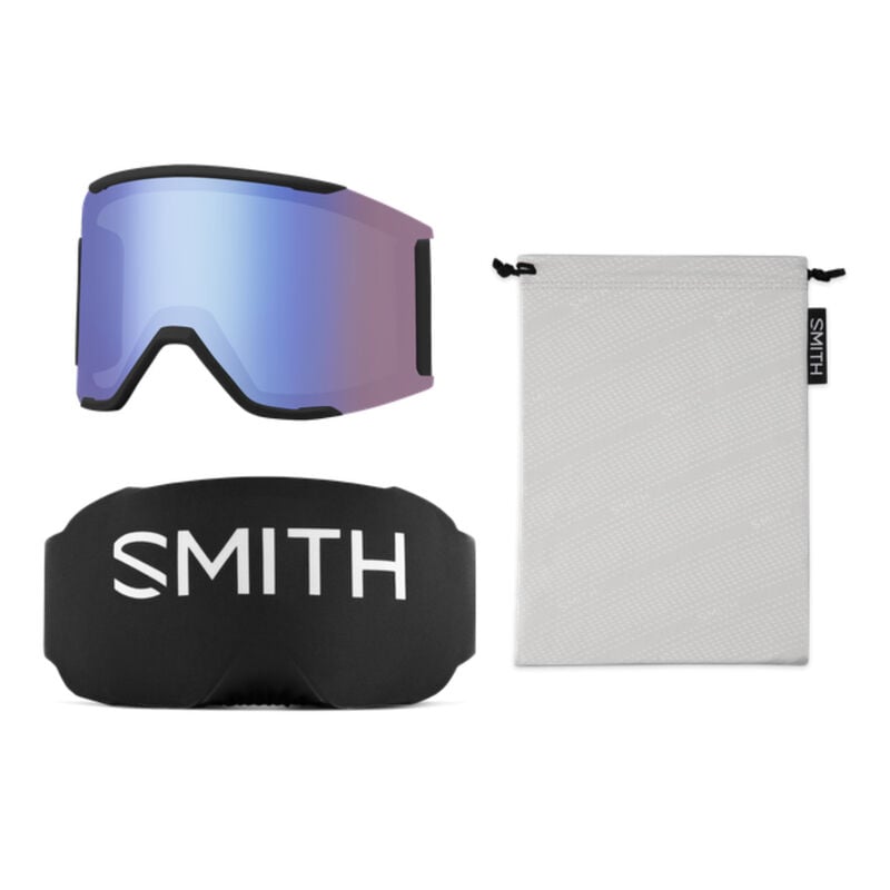 Smith Squad MAG Goggles + ChromaPop Sun Black Gold Mirror Lens image number 1
