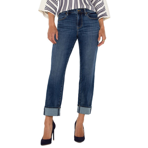 Liverpool Marley Girlfriend Cuffed Jeans Womens