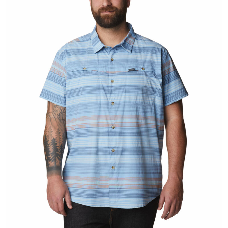 Columbia Newton Ridge Plaid Short Sleeve Shirt Mens image number 0