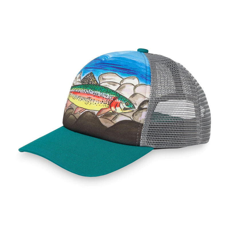 Sunday Afternoons Rainbow Trout Trucker Hat Kids image number 0