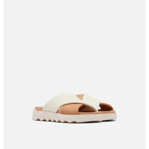 Sorel Vibe Crisscross Slide Flat Sandals Womens