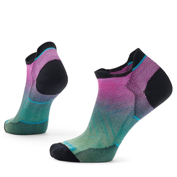 Smartwool Run Zero Cushion Ombre Print Low Ankle Socks Womens