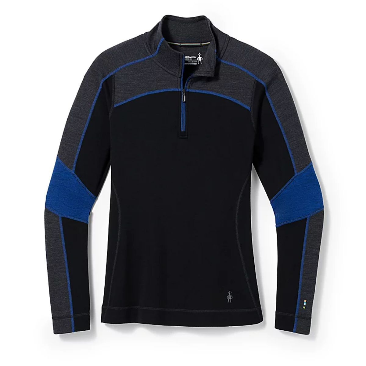Smartwool Thermal Merino Base Layer Colorblock 1/4 Zip Womens