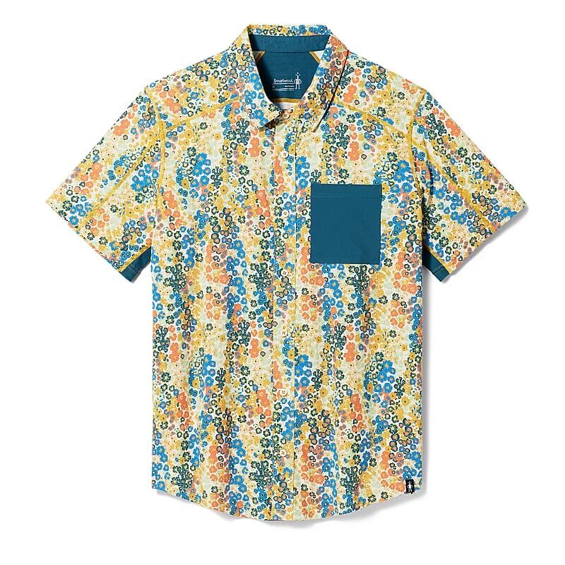 Smartwool Printed Short-Sleeve Button Down Mens image number 0