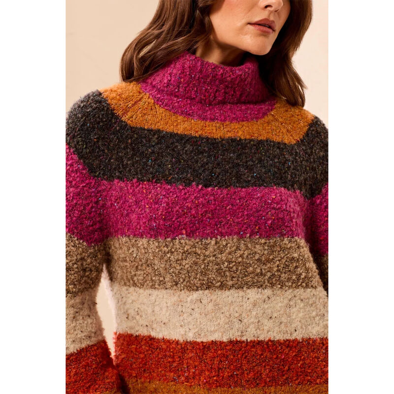 Tribal Soft Boucl&eacute; Long Sleeve Turtleneck Sweater Womens image number 3