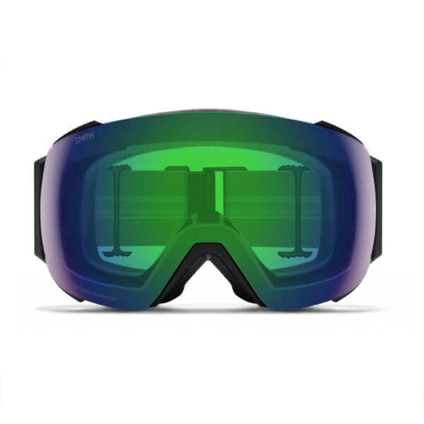 Smith I/O Mag Low Bridge Fit Goggles + ChromaPop Everyday Green Mirror Lens