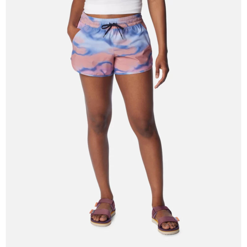 Columbia Bogata Bay Stretch Printed Shorts Womens image number 0