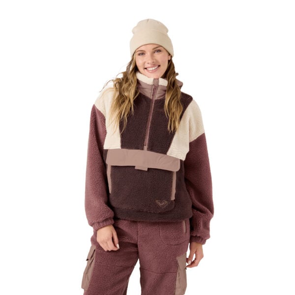 Roxy Rita Half Zip Sherpa Anorak Womens