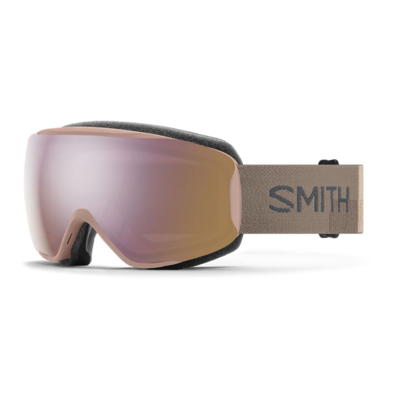 Smith Moment Low Bridge Fit Goggles + ChromaPop Everyday Rose Gold Mirror Lenses Womens image number 0