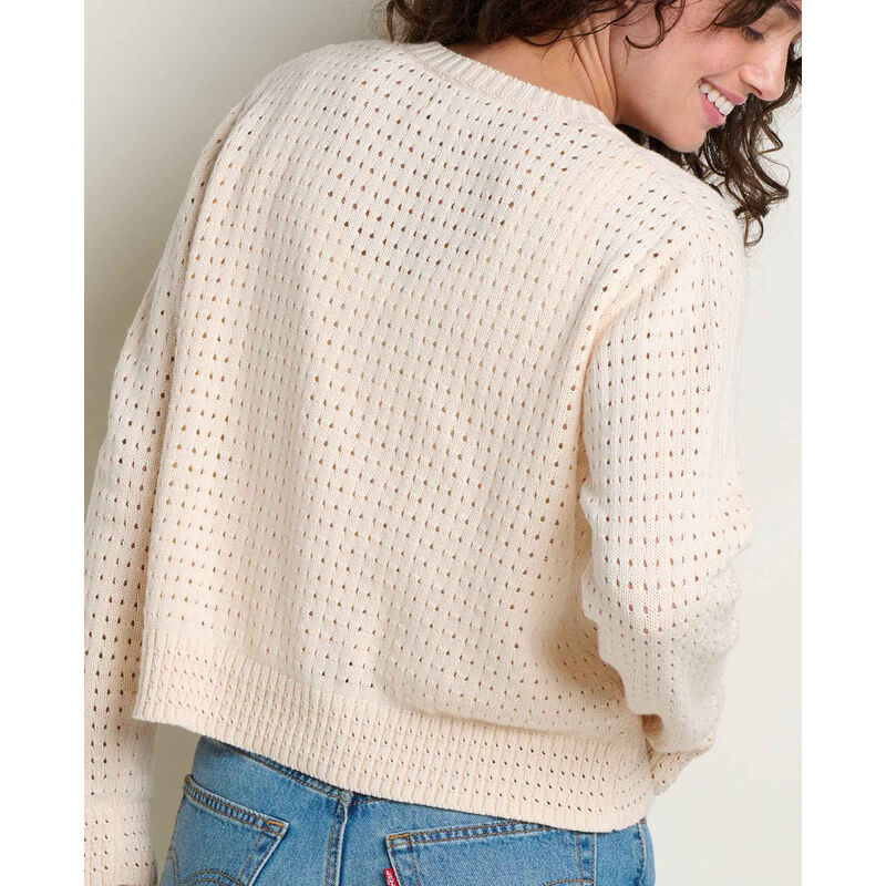 Toad&Co Bianca Pointelle Cardigan Womens image number 3