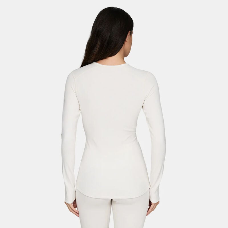 Le Bent Heavyweight Grid Fleece Crew Base Layer Womens image number 1