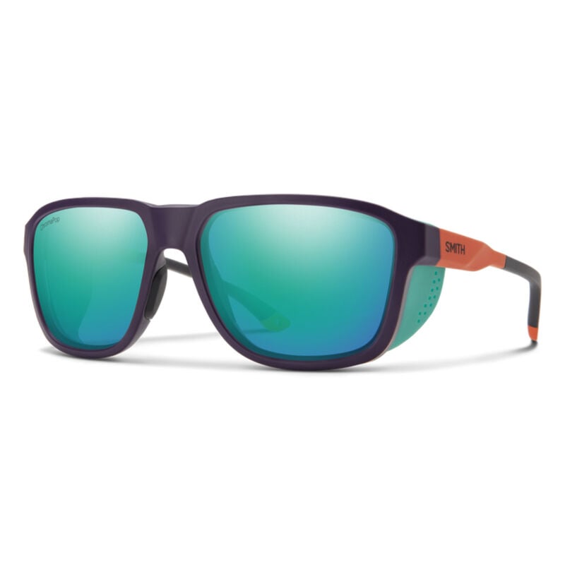 Smith Embark Sunglasses Matte Purple Cinder Hi Viz + ChromaPop Polarized Opal Mirror Lens image number 0