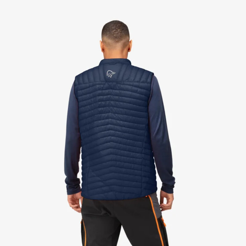Norrona Trollveggen Superlight Down Vest Mens image number 3