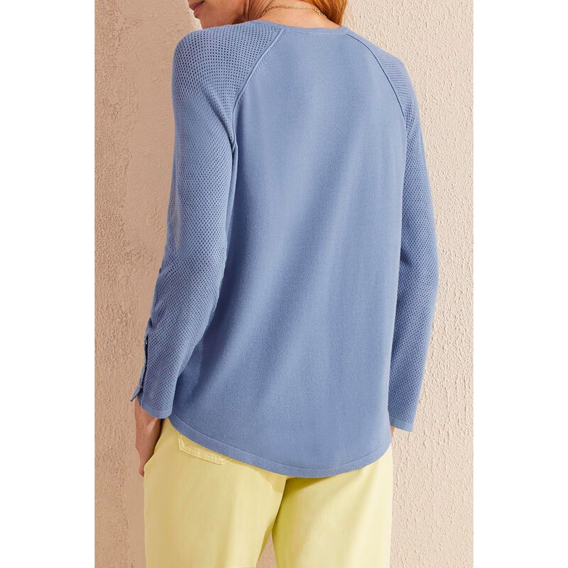 Tribal V-Neck Raglan Sweater Womens image number 1