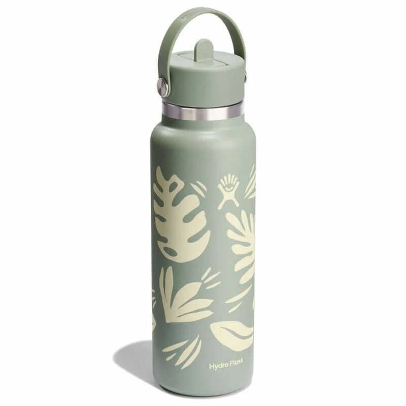 Hydroflask 40oz Wide Mouth Water Bottle w/ Flex Straw Cap image number 1