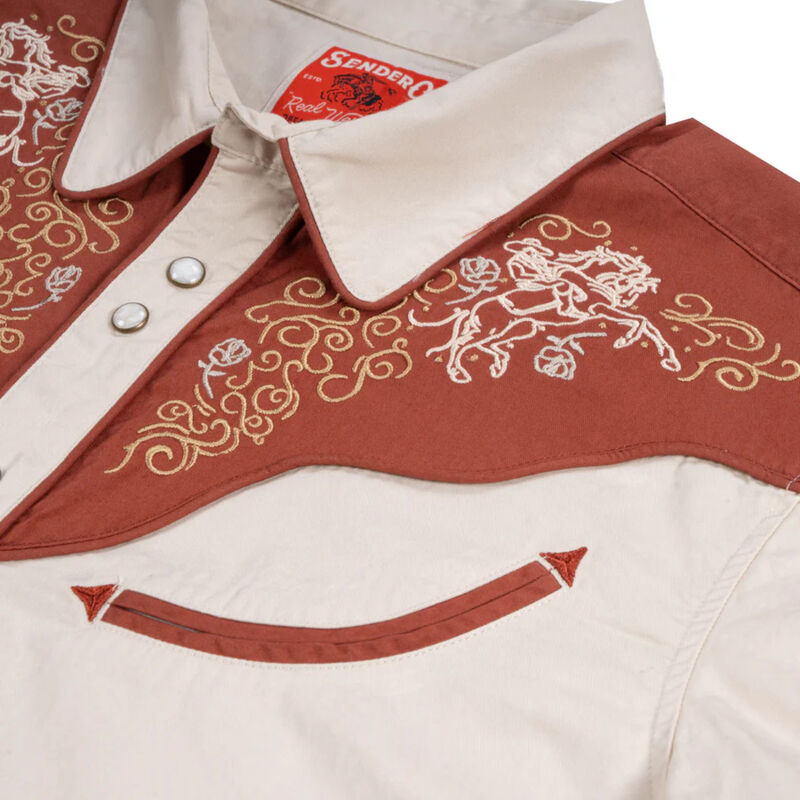 Sendero The Cody Western Short Sleeve Shirt Mens image number 3
