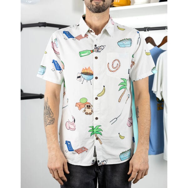 Baja Llama The BBQ Shirt Mens