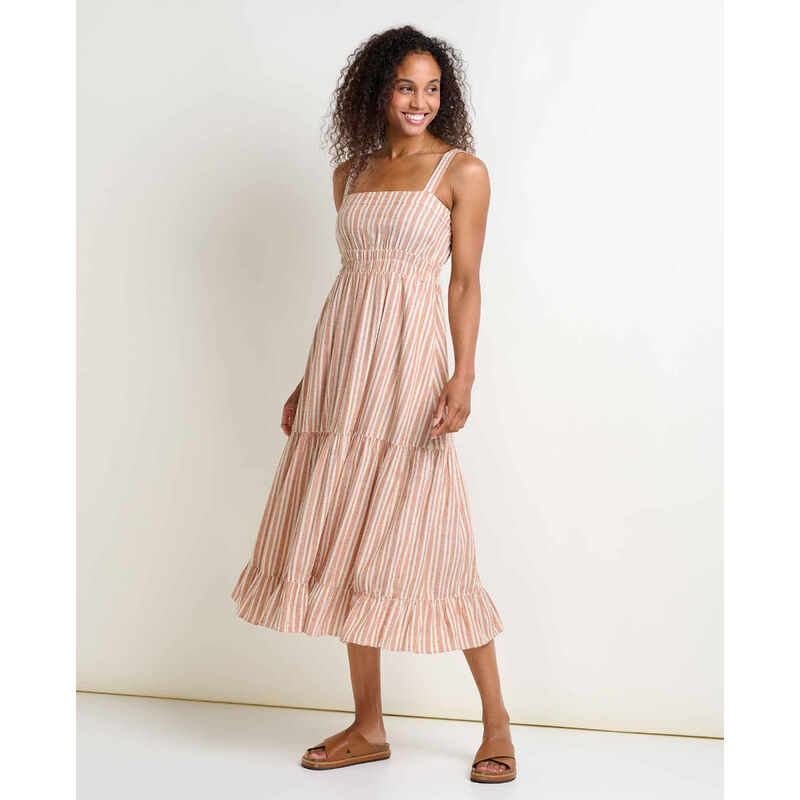 Toad&Co Taj Hemp Tiered Midi Dress Womens image number 0