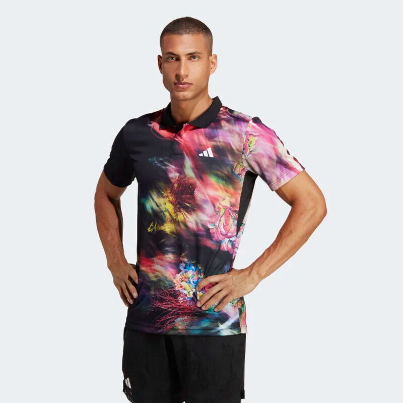 Adidas Melbourne Tennis Heat.RDY Freelift Polo Shirt Mens image number 1